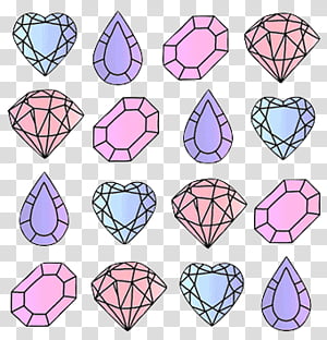 Overlays tipo , assorted-color diamond lot illustration transparent background PNG clipart thumbnail