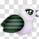 Lil cHick a Dees Icons,  cHick-a-Dee White-Blue (striped), white, black, and green illustration transparent background PNG clipart