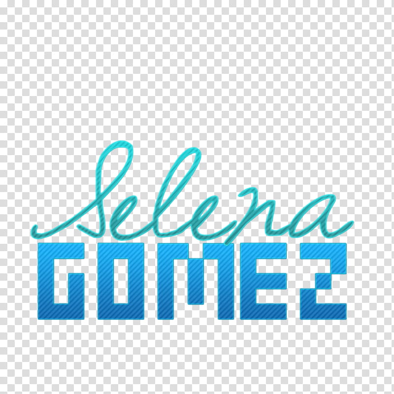 Selena Gomez Texto celeste transparent background PNG clipart