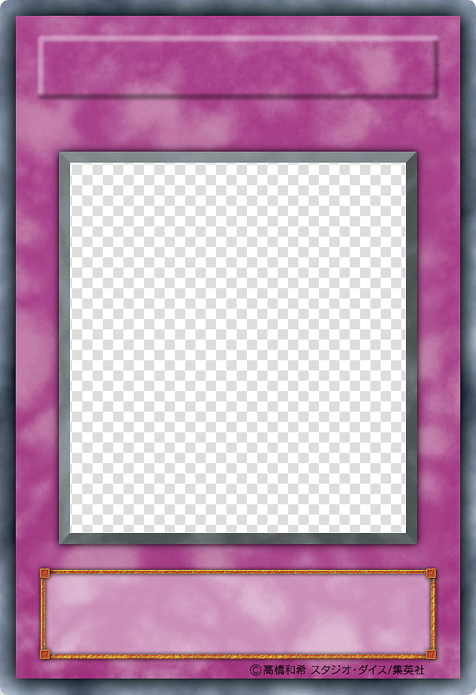 JP YGO Series  Devamped Blanks, blank Yu-Gi-Oh! trading card transparent background PNG clipart