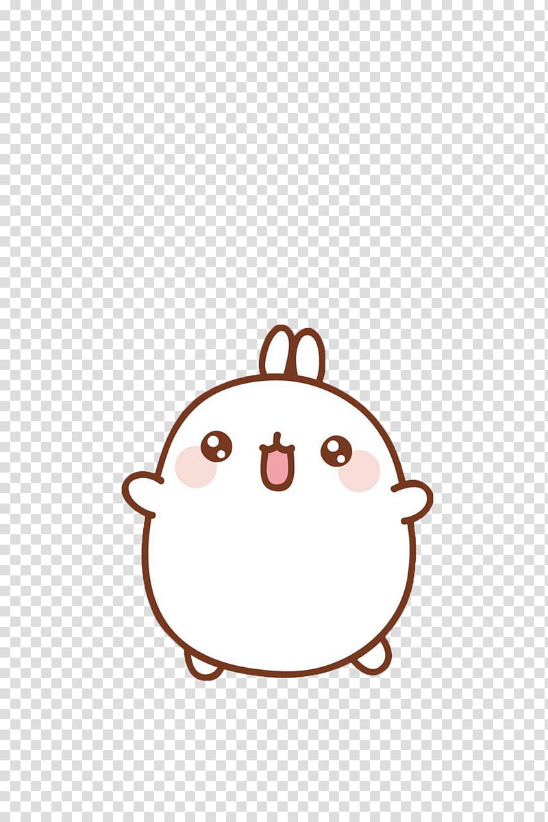 Kawaii , white rabbit characer transparent background PNG clipart