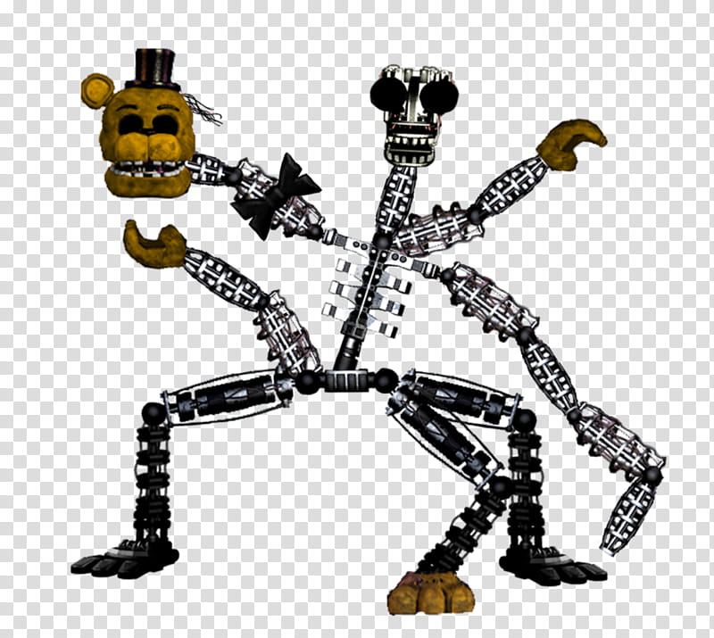 Mangled Withered Golden Freddy transparent background PNG clipart