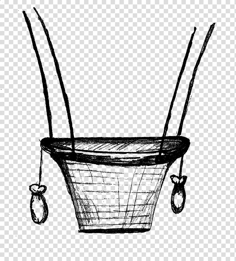 Hot Air Balloon, Basket, Drawing, Vintage Hot Air Balloon, Bicycle Baskets, Basket Brown, Easter Basket, Storage Basket transparent background PNG clipart
