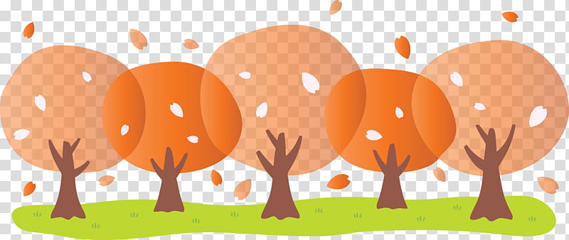 abstract spring trees abstract spring, Orange, Leaf, Balloon, Grass, Landscape, Plant transparent background PNG clipart