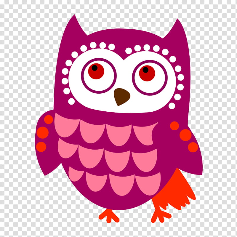 Bird Logo, Owl, Tawny Owl, Drawing, Cartoon, Pink, Bird Of Prey, Purple transparent background PNG clipart