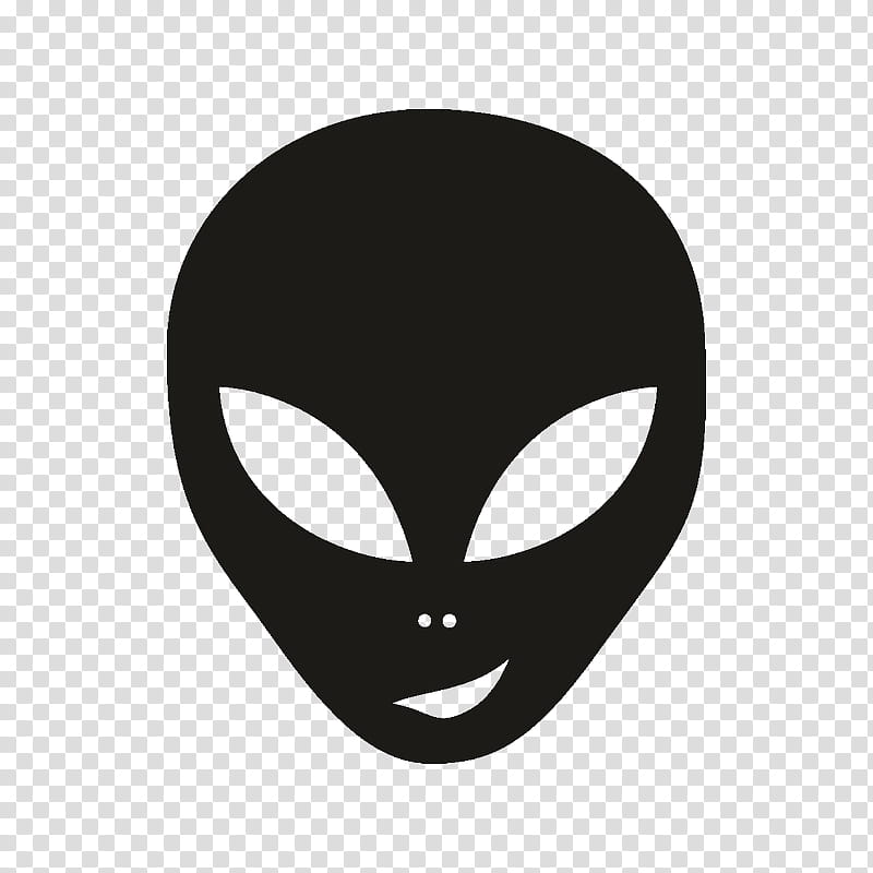 Grey, Extraterrestrial Life, Grey Alien, Unidentified Flying Object, Line Art, Silhouette, Mask, Headgear transparent background PNG clipart