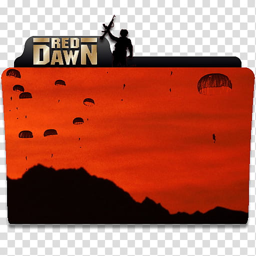 Epic  Movie Folder Icon Vol , Red Dawn  transparent background PNG clipart