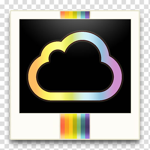 Polaroids Social Icons, ICloud () transparent background PNG clipart