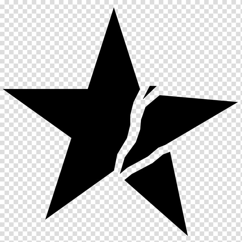 black-and-white logo star, Blackandwhite transparent background PNG clipart