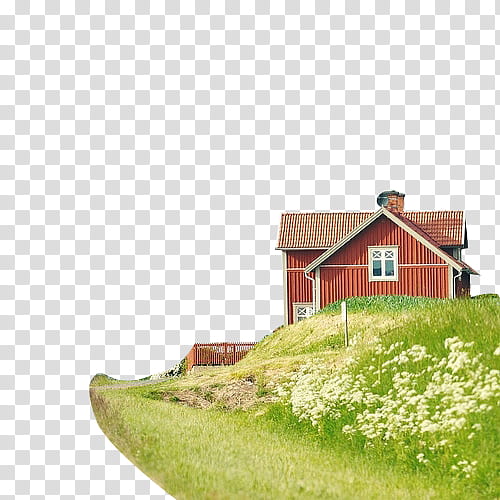 brown wooden barn on green grass field during daytime transparent background PNG clipart