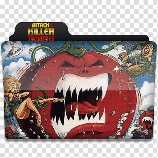 Windows TV Series Folders A B, Attack of the Killer Tomatoes folder icon transparent background PNG clipart