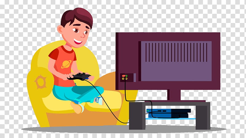 Child, Video Games, Play, Video Game Addiction, Output Device, Cartoon, Technology, Computer Monitor Accessory transparent background PNG clipart