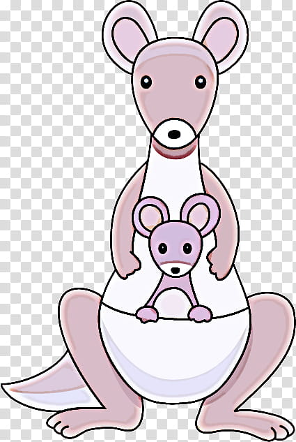 cartoon pink nose rat, Cartoon, Line, Mouse, Muridae transparent background PNG clipart