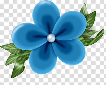 blue petaled flower art transparent background PNG clipart