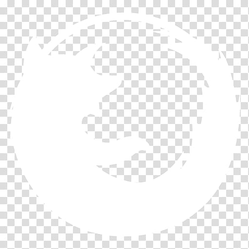 Black n White, Firefox logo transparent background PNG clipart