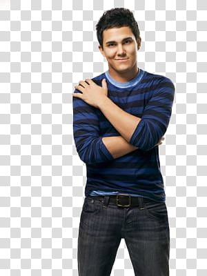 Carlos Pena, man wearing black and blue striped long-sleeved shirt transparent background PNG clipart