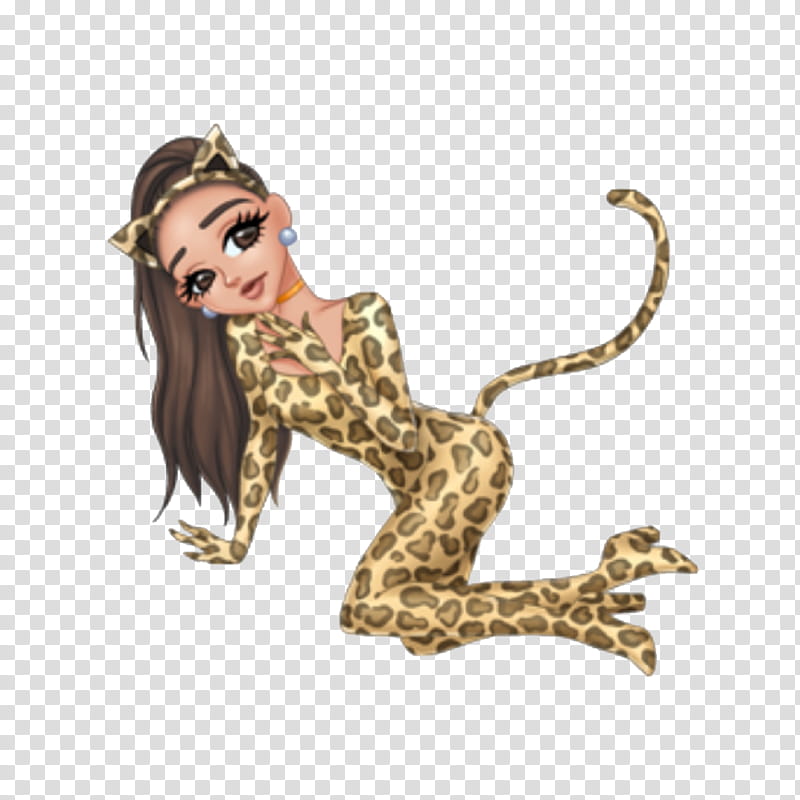 Arimojis part II elliexcutiepie, leopard woman illustration transparent background PNG clipart