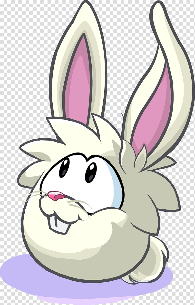 Easter Egg, Rabbit, Puffle, Easter Bunny, Club Penguin, White Rabbit, Cartoon, Head transparent background PNG clipart