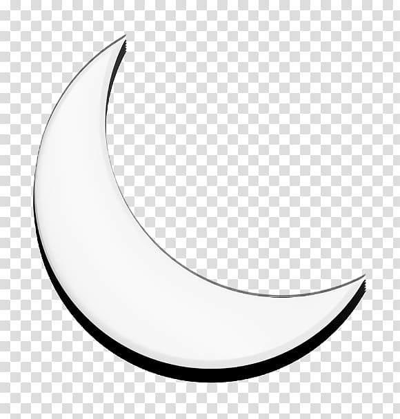 forecast icon moon icon night icon, Weather Icon, Crescent, Blackandwhite, Symbol, Celestial Event, Logo, Astronomical Object transparent background PNG clipart