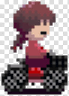 Yume Nikki Madotsuki Sprite Icons,  x transparent background PNG clipart