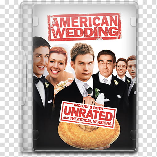 Movie Icon , American Wedding, American Wedding DVD case transparent background PNG clipart