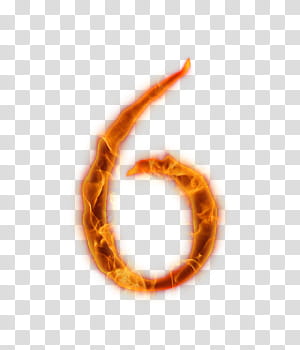 Fire Number  , numeric  flame icon transparent background PNG clipart