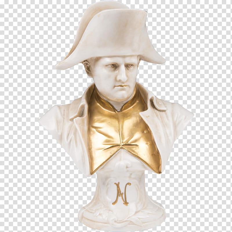 Hat, Napoleon Bonaparte, Napoleonic Wars, Porcelain, Capodimonte Porcelain, Bust, Biscuit Porcelain, Figurine transparent background PNG clipart