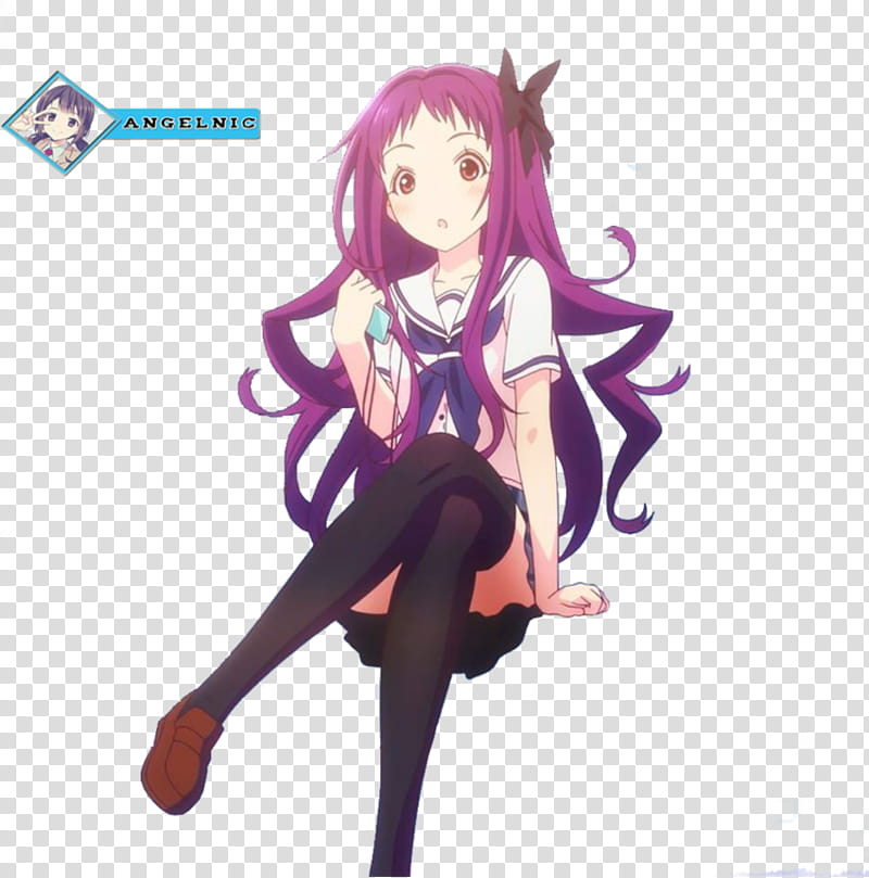 woman in school uniform anime character transparent background PNG clipart