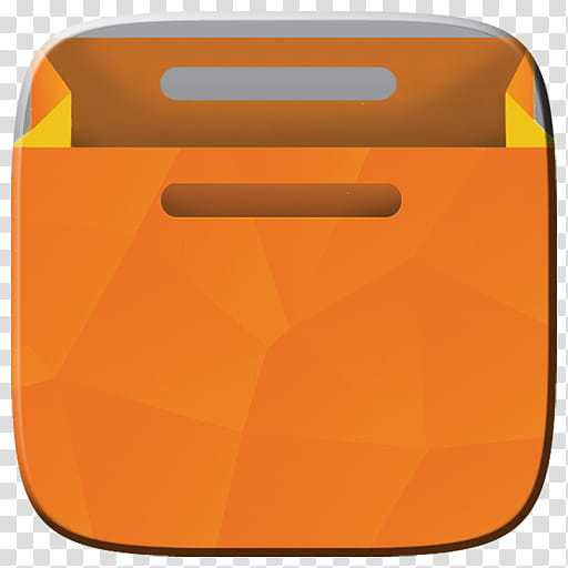 Marei Icon Theme, orange paper bag logo transparent background PNG clipart