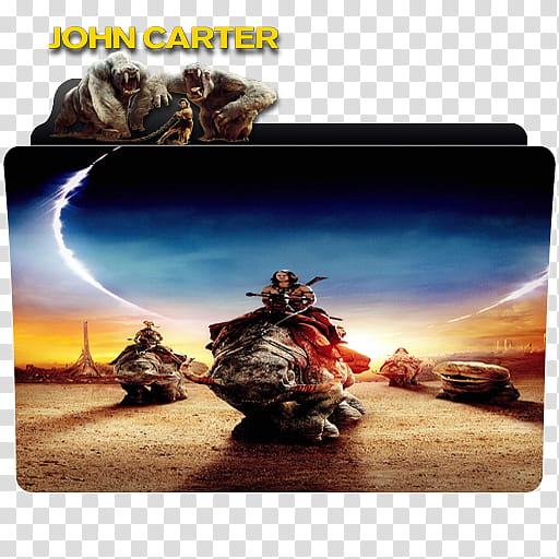 John carter icon folder transparent background PNG clipart