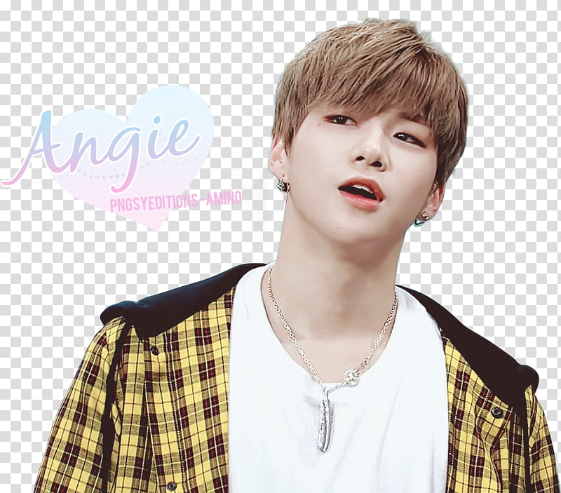 Render de Kang Daniel , man wearing yellow and black plaid jacket transparent background PNG clipart