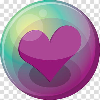 Heart Bubble Icons, purple, pink heart transparent background PNG clipart