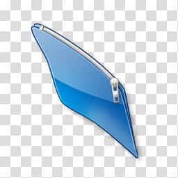 Cristallo Intenso Folders, blue zip envelope art transparent background PNG clipart