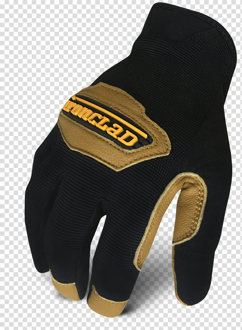 Baseball Glove, Safety Gloves, Fishpond Limited, Clothing, Personal Protective Equipment, Black, Yellow, Bicycle Glove transparent background PNG clipart