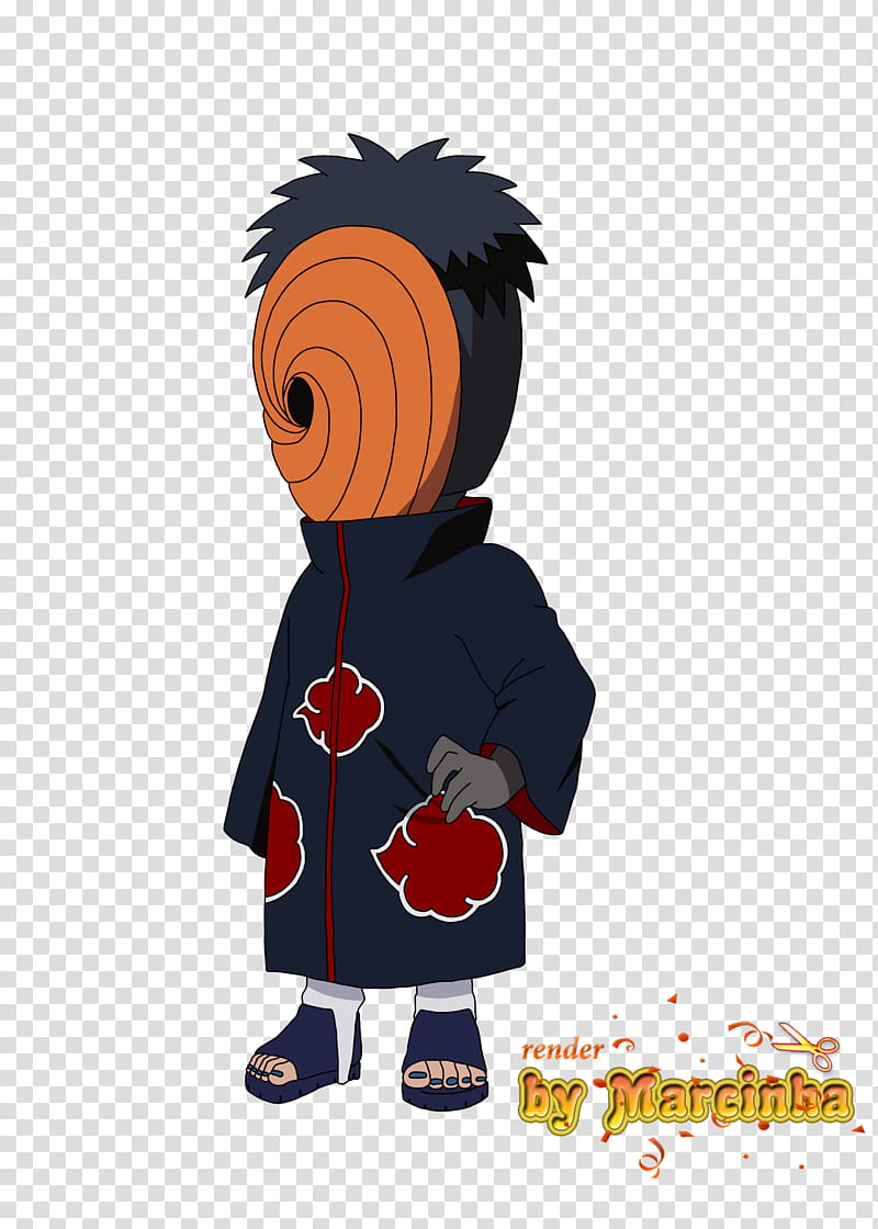 Render Chibi Tobi, blue Obito Naruto character transparent background PNG clipart