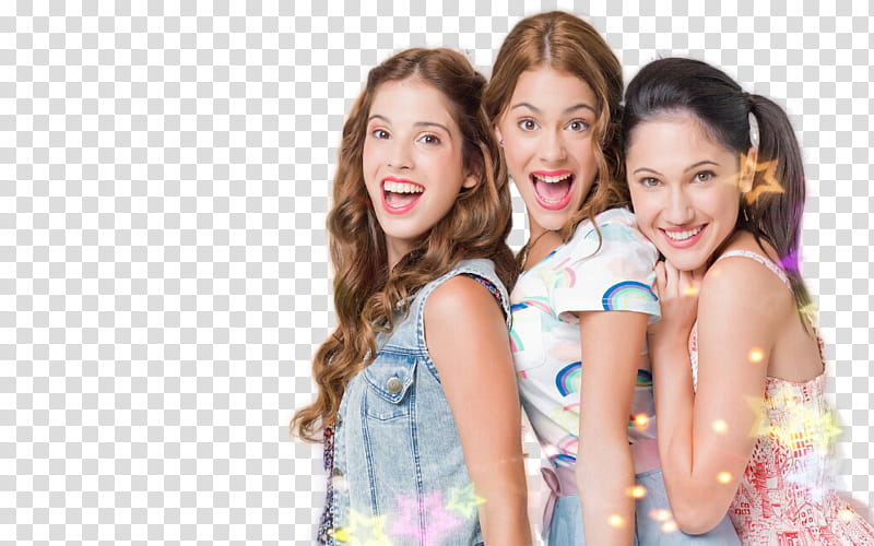 Violetta, three women smiling transparent background PNG clipart