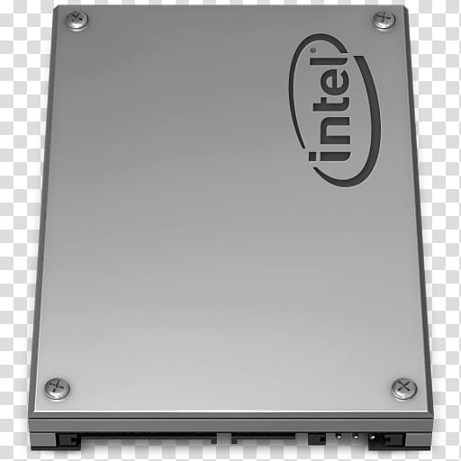 Intel SSD, square gray Intel computer device icon transparent background PNG clipart