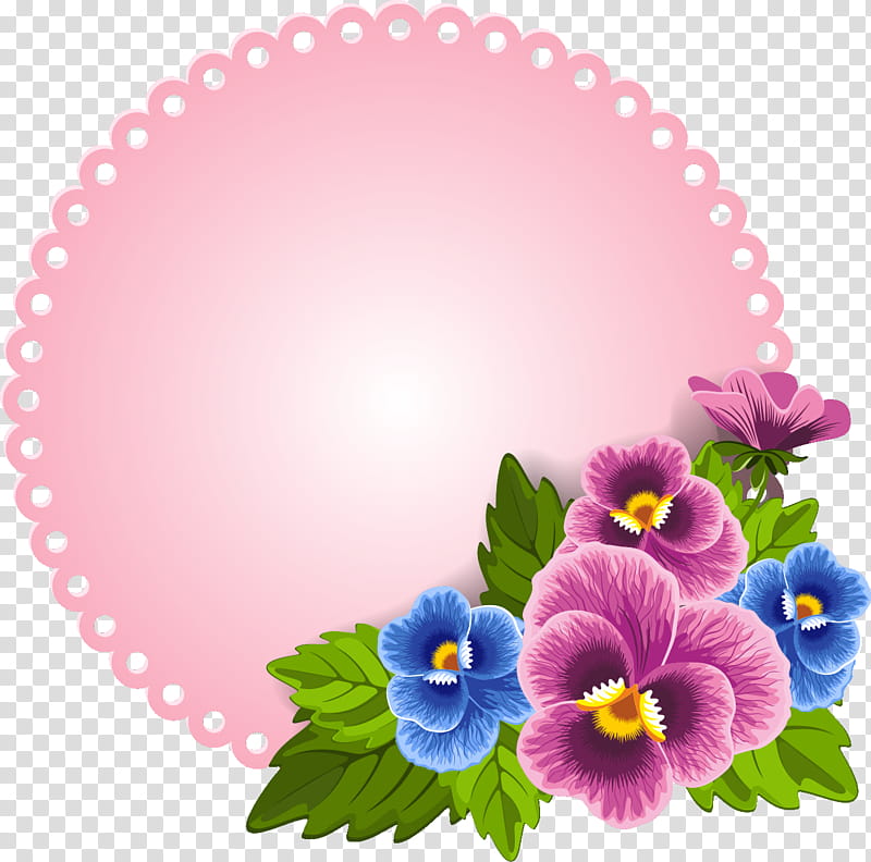 Drawing Of Family, BORDERS AND FRAMES, Floral Illustrations, Floral Design, Flower, Pansy, Painting, Garland transparent background PNG clipart