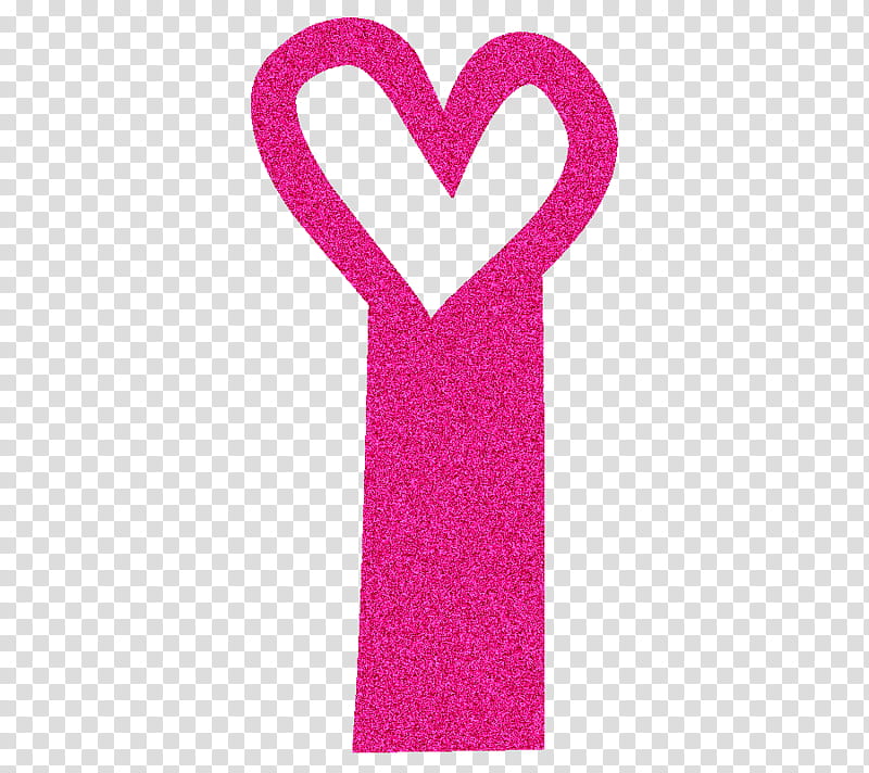 Letras de el abecedario, pink heart transparent background PNG clipart