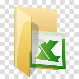 Aero, Microsoft Excel file folder transparent background PNG clipart