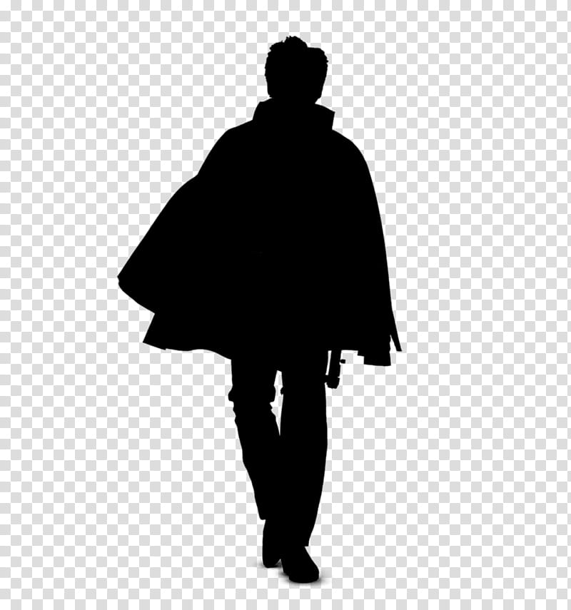 Silhouette Black, Old Age, Walking Stick, Disability, Standing, Outerwear, Blackandwhite, Sleeve transparent background PNG clipart