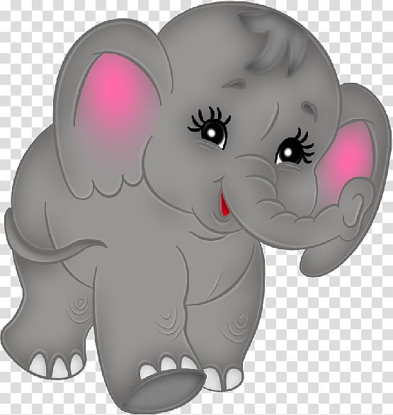 Indian elephant, Elephants And Mammoths, Cartoon, Snout, Animal Figure, African Elephant transparent background PNG clipart