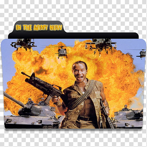 Epic  Movie Folder Icon Vol , In The Army Now transparent background PNG clipart