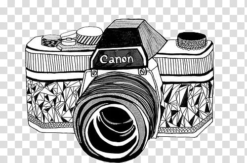 , Canon camera drawing transparent background PNG clipart