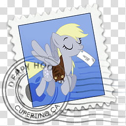 All icons in mac and ico PC formats, mail, macmailderpy, gray My Little Pony character illustration transparent background PNG clipart