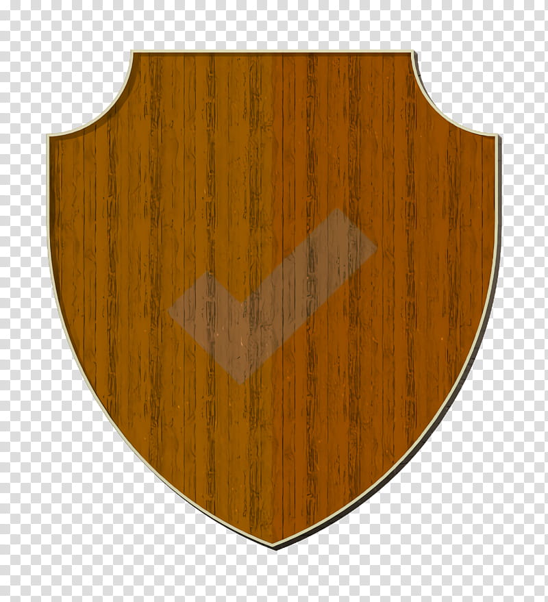 Secret Service icon Shield icon, Orange, Wood, Brown, Wood Stain, Hardwood, Varnish, Plank transparent background PNG clipart