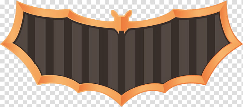 bat frame bat halloween, Halloween , Orange, Brown, Logo transparent background PNG clipart