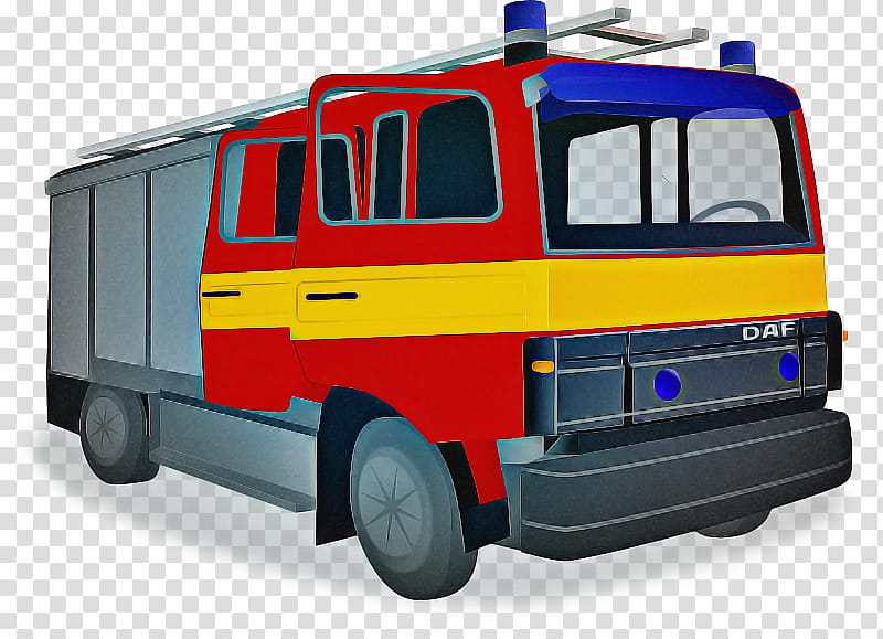 Firefighter, Car, Fire Engine, Van, Cartoon, Truck, Drawing, Land Vehicle transparent background PNG clipart