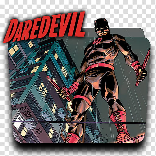 Marvel Now Icon v, Daredevil transparent background PNG clipart