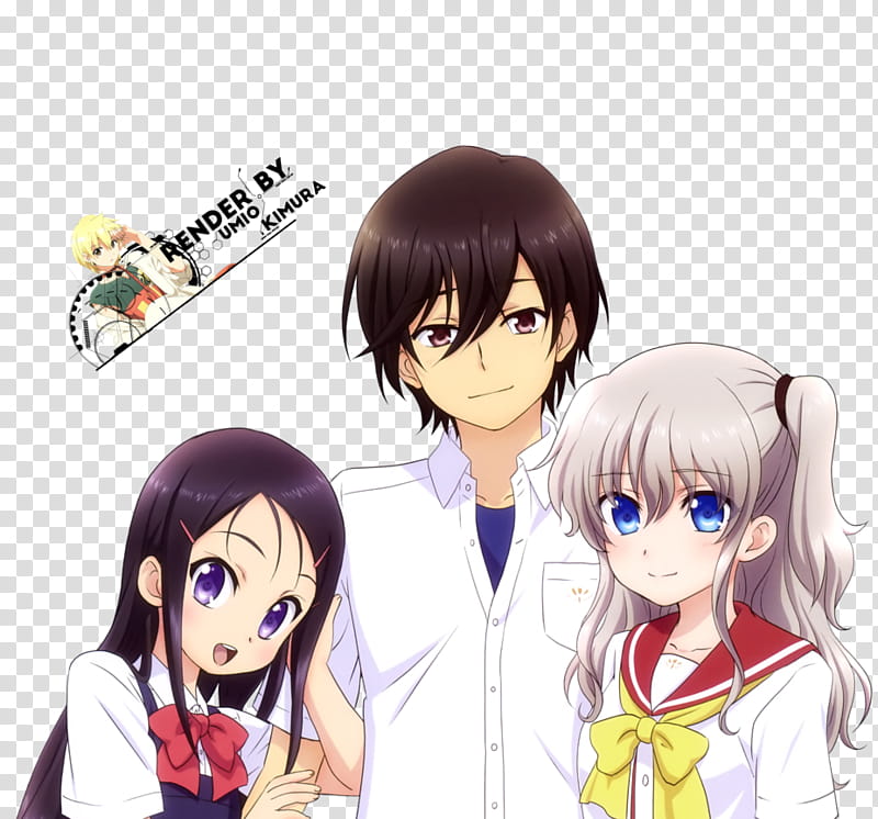 [Render] Yuu, Nao, and Ayumi transparent background PNG clipart